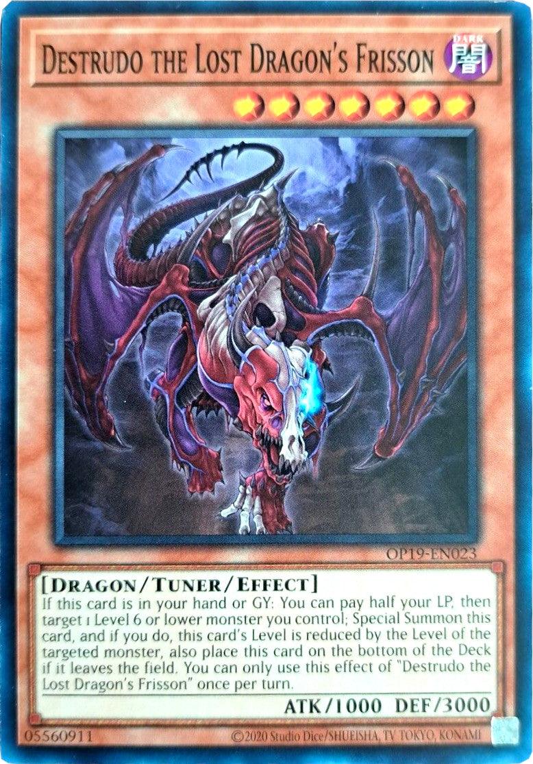 Common, Dark, Fusion/Effect Monster, OTS Tournament Pack 19, Spellcaster, Unlimited Destrudo the Lost Dragon's Frisson [OP19-EN023] Common - Trading Card World