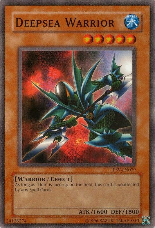 Common, Effect Monster, Pharaoh's Servant, Unlimited, Warrior, Water Deepsea Warrior [PSV-EN079] Common - Trading Card World