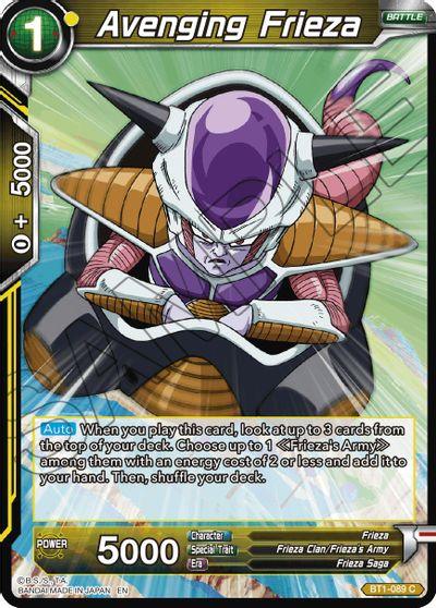 Battle, Battle Evolution Booster, BT1-089, Common, Frieza, Frieza Clan Frieza's Army, Frieza Saga, Normal, Parallel Foil, Yellow Avenging Frieza (Reprint) (BT1-089) [Battle Evolution Booster] - Trading Card World