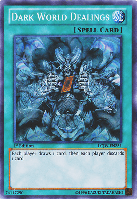 1st Edition, Legendary Collection 4: Joey's World, Normal Spell, Spell, Super Rare Dark World Dealings [LCJW-EN251] Super Rare - Trading Card World