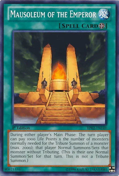 1st Edition, Battle Pack 2: War of the Giants, Field Spell, Mosaic Rare, Spell, Unlimited Mausoleum of the Emperor [BP02-EN149] Mosaic Rare - Trading Card World