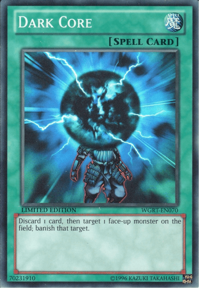 Battle Pack 2: War of the Giants Reinforcements, Limited, Normal Spell, Spell, Super Rare Dark Core [WGRT-EN070] Super Rare - Trading Card World