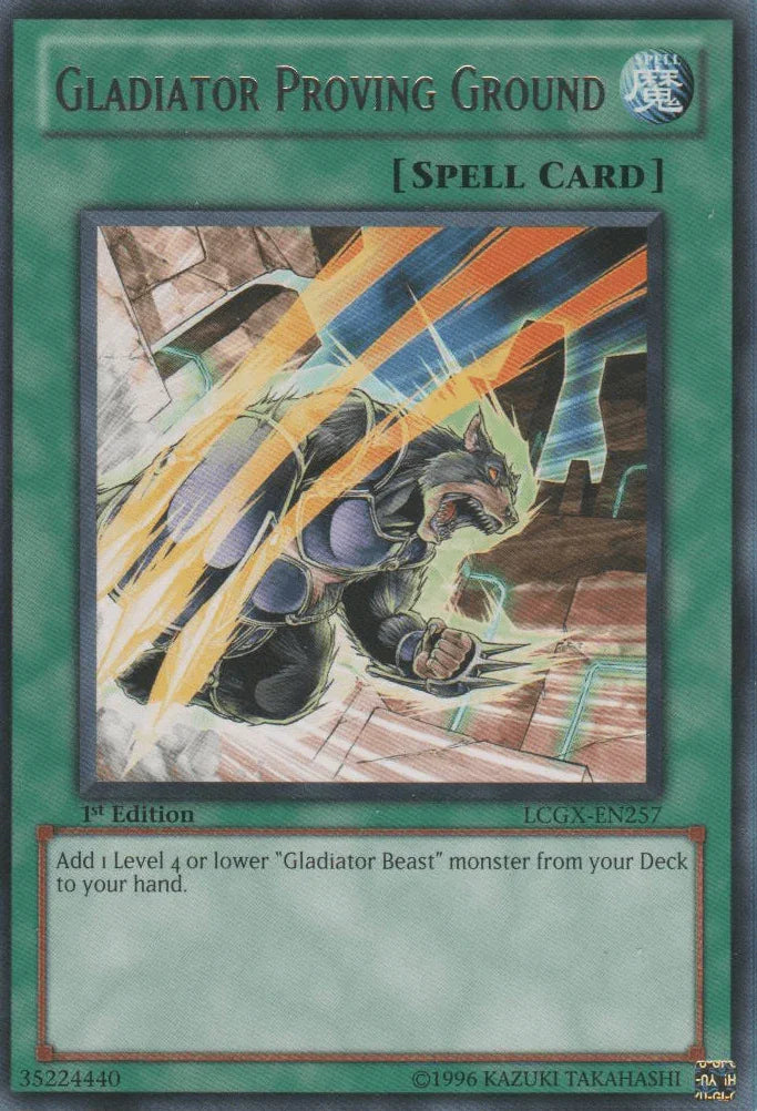 1st Edition, Legendary Collection 2, Normal Spell, Rare, Spell, Unlimited Gladiator Proving Ground [LCGX-EN257] Rare - Trading Card World