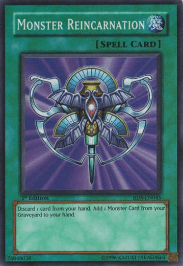 1st Edition, Normal Spell, Rise of Destiny, Spell, Super Rare, Unlimited Monster Reincarnation [RDS-EN045] Super Rare - Trading Card World