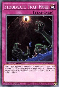 1st Edition, Common, Normal Trap, Speed Duel GX: Duel Academy Box, Trap Floodgate Trap Hole [SGX1-ENI23] Common - Trading Card World