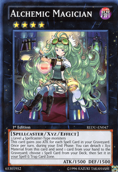 1st Edition, Dark, Return of the Duelist, Spellcaster, Super Rare, Unlimited, Xyz/Effect Monster Alchemic Magician [REDU-EN047] Super Rare - Trading Card World