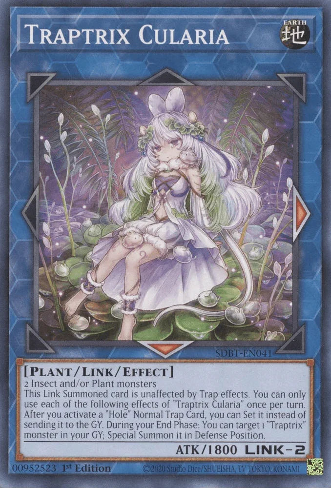 1st Edition, Common, Earth, Link/Effect Monster, Plant, Structure Deck: Beware of Traptrix Traptrix Cularia [SDBT-EN041] Common - Trading Card World