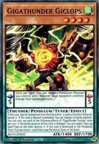 1st Edition, Blazing Vortex, Common, Pendulum/Tuner/Effect Monster, Thunder, Wind Gigathunder Giclops [BLVO-EN032] Common - Trading Card World
