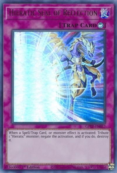 1st Edition, Counter Trap, Ghosts from the Past, Trap, Ultra Rare Hieratic Seal of Reflection [GFTP-EN057] Ultra Rare - Trading Card World