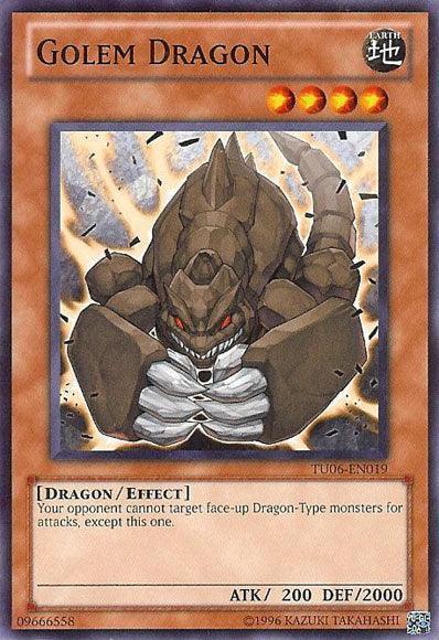 Common, Dragon, Earth, Effect Monster, Turbo Pack: Booster Six, Unlimited Golem Dragon [TU06-EN019] Common - Trading Card World