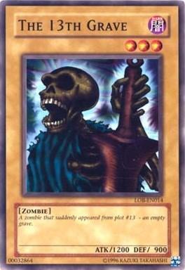 Common, Dark, Normal Monster, The Legend of Blue Eyes White Dragon, Unlimited, Zombie The 13th Grave [LOB-EN014] Common - Trading Card World