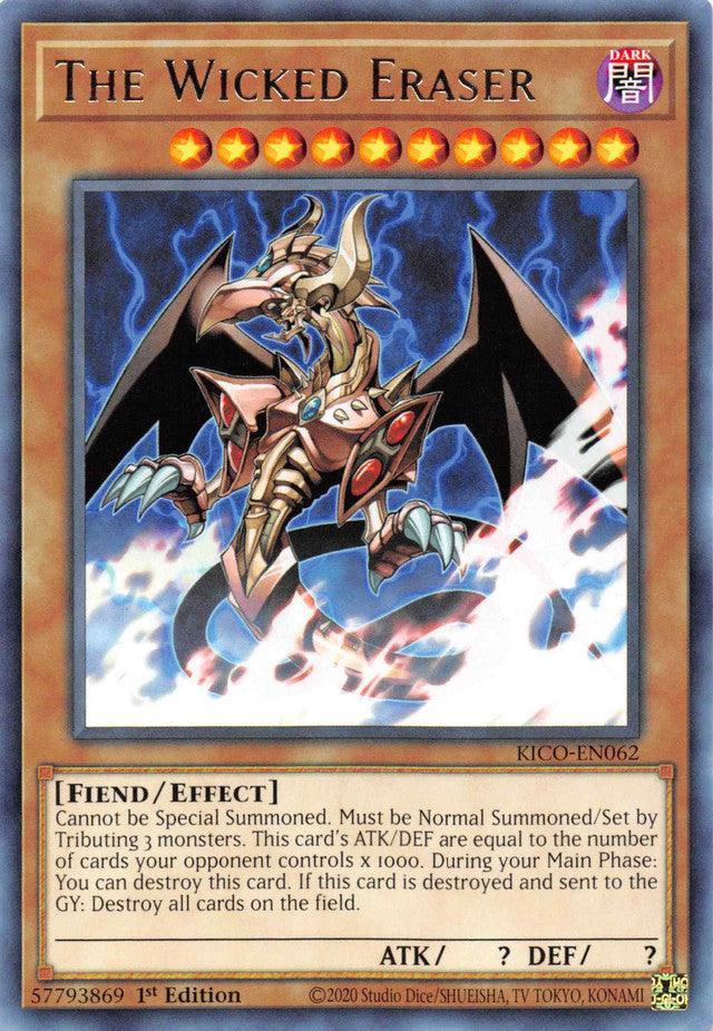 1st Edition, Dark, Effect monster, Fiend, King's Court, Rare The Wicked Eraser [KICO-EN062] Rare - Trading Card World
