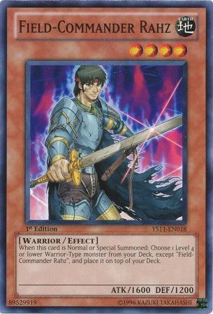 1st Edition, Common, Earth, Effect Monster, Starter Deck: Dawn of the Xyz, Warrior Field-Commander Rahz [YS11-EN018] Common - Trading Card World