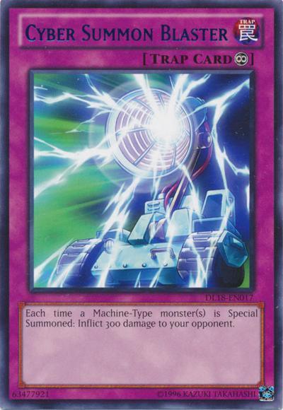 Continuous Trap, Duelist League Promo, Rare, Trap, Unlimited Cyber Summon Blaster (Purple) [DL18-EN017] Rare - Trading Card World