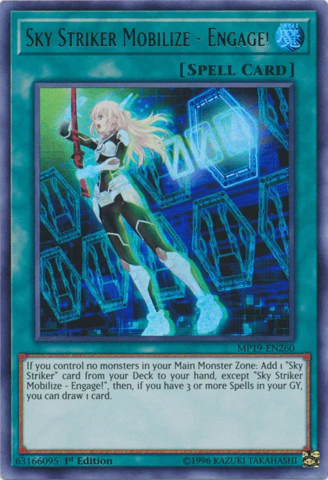 1st Edition, 2019 Gold Sarcophagus Tin Mega Pack, Normal Spell, Spell, Ultra Rare, Unlimited Sky Striker Mobilize - Engage! [MP19-EN260] Ultra Rare - Trading Card World