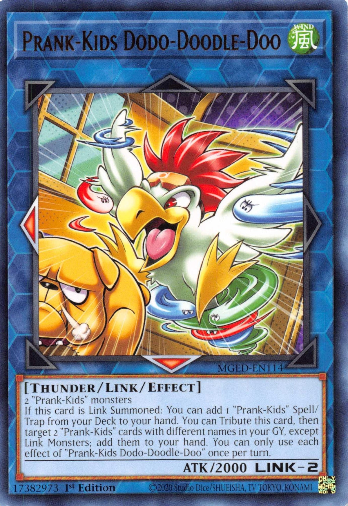 1st Edition, Link/Effect Monster, Maximum Gold: El Dorado, Rare, Thunder, Wind Prank-Kids Dodo-Doodle-Doo [MGED-EN114] Rare - Trading Card World
