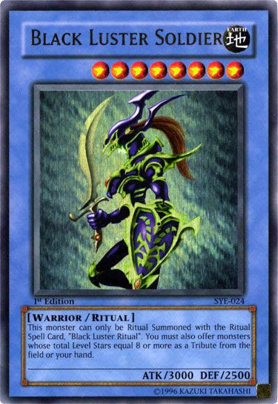 1st Edition, Earth, Ritual Monster, Starter Deck: Yugi Evolution, Ultra Rare, Unlimited, Warrior Black Luster Soldier [SYE-024] Ultra Rare - Trading Card World
