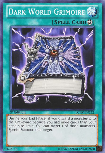 1st Edition, Common, Continuous Spell, Legendary Collection 4: Joey's World, Spell Dark World Grimoire [LCJW-EN252] Common - Trading Card World