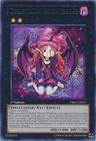 1st Edition, Dark, Primal Origin, Rare, Spellcaster, Unlimited, Xyz/Effect Monster Ghostrick Socuteboss [PRIO-EN051] Rare - Trading Card World