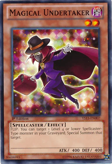 1st Edition, Common, Dark, Effect Monster, Spellcaster, Super Starter: V for Victory Magical Undertaker [YS13-EN007] Common - Trading Card World