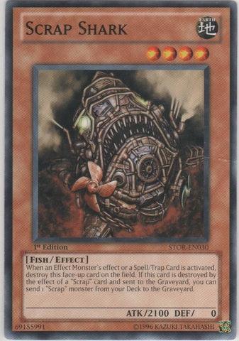 1st Edition, Common, Earth, Effect Monster, Fish, Storm of Ragnarok, Unlimited Scrap Shark [STOR-EN030] Common - Trading Card World