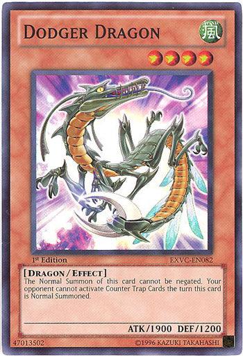 1st Edition, Dragon, Effect Monster, Extreme Victory, Super Rare, Unlimited, Wind Dodger Dragon [EXVC-EN082] Super Rare - Trading Card World
