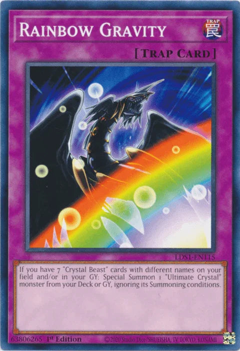 1st Edition, Common, Legendary Duelists: Season 1, Normal Trap, Trap Rainbow Gravity [LDS1-EN115] Common - Trading Card World