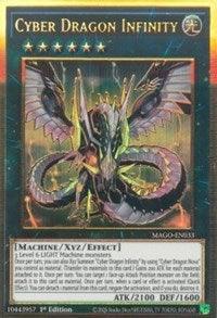 1st Edition, Gold Rare, Light, Machine, Maximum Gold, Xyz/ Effect Monster Cyber Dragon Infinity [MAGO-EN033] Gold Rare - Trading Card World
