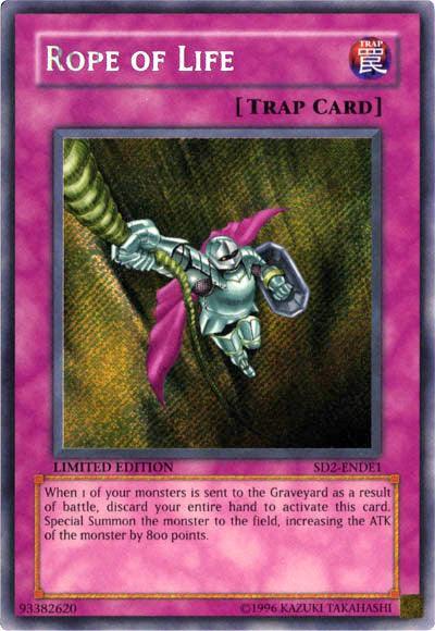 Limited, Normal Trap, Secret Rare, Structure Deck: Deluxe Edition, Trap Rope of Life [SD2-ENDE1] Secret Rare - Trading Card World