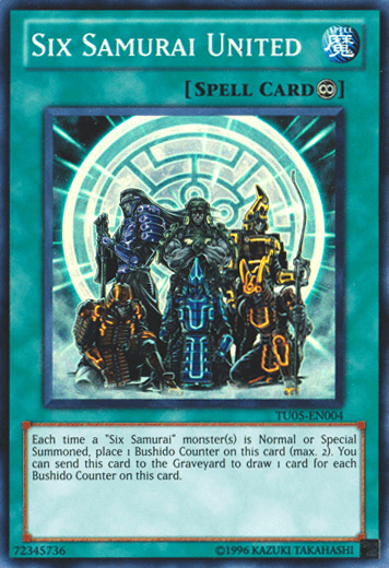 Continuous Spell, Spell, Super Rare, Turbo Pack: Booster Five, Unlimited Six Samurai United [TU05-EN004] Super Rare - Trading Card World