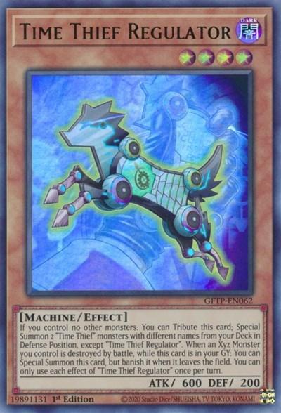 1st Edition, Dark, Effect Monster, Ghosts from the Past, Machine, Ultra Rare Time Thief Regulator [GFTP-EN062] Ultra Rare - Trading Card World