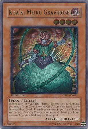 1st Edition, Ancient Prophecy, Effect Monster, Fire, Plant, Ultimate Rare, Unlimited Koa'ki Meiru Gravirose (UTR) [ANPR-EN083] Ultimate Rare - Trading Card World