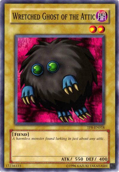 Common, Dark, Fiend, Normal Monster, Tournament Pack 8, Unlimited Wretched Ghost of the Attic [TP8-EN018] Common - Trading Card World