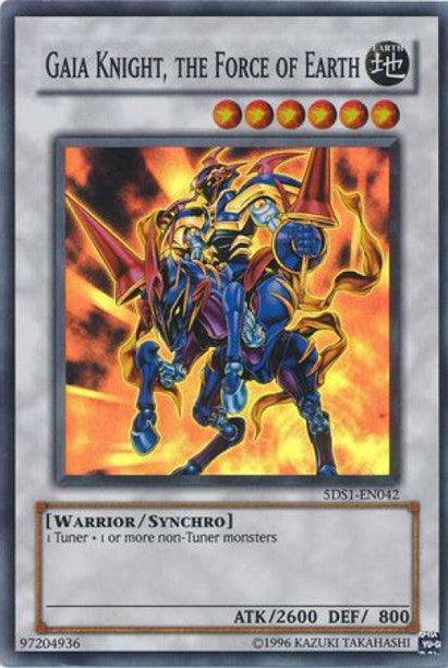 5D's Starter Deck 2008, Common, Earth, Synchro/Effect Monster, Unlimited, Warrior Gaia Knight, the Force of Earth [5DS1-EN042] Common - Trading Card World