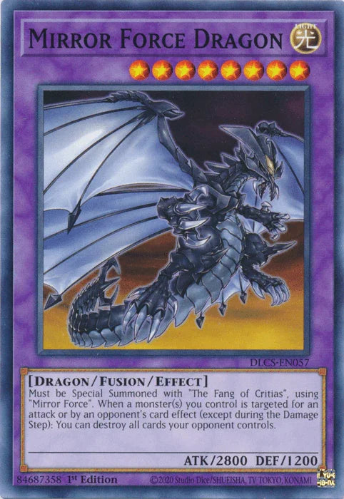 1st Edition, Common, Dragon, Dragons of Legend: The Complete Series, Fusion/Effect Monster, Light Mirror Force Dragon [DLCS-EN057] Common - Trading Card World