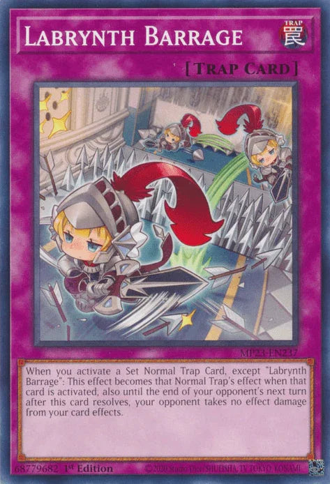 1st Edition, Common, Dueling Heroes Collectors Tin - Mega Pack (25th Anniversary Edition), Normal Trap, Trap Labrynth Barrage [MP23-EN237] Common - Trading Card World