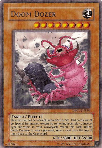 Dark Revelation Volume 4, Earth, Effect Monster, Insect, Rare, Unlimited Doom Dozer [DR04-EN144] Rare - Trading Card World