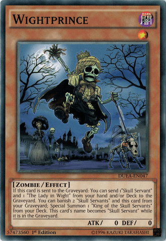 1st Edition, Common, Dark, Duelist Alliance, Effect Monster, Unlimited, Zombie Wightprince [DUEA-EN047] Common - Trading Card World