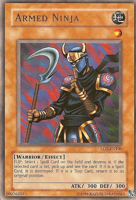 Earth, Effect Monster, Rare, The Legend of Blue Eyes White Dragon, Unlimited, Warrior Armed Ninja [LOB-EN106] Rare - Trading Card World