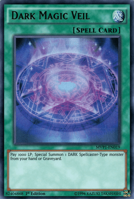 1st Edition, Normal Spell, Spell, The Dark Side of Dimensions Movie Pack, Ultra Rare, Unlimited Dark Magic Veil [MVP1-EN019] Ultra Rare - Trading Card World