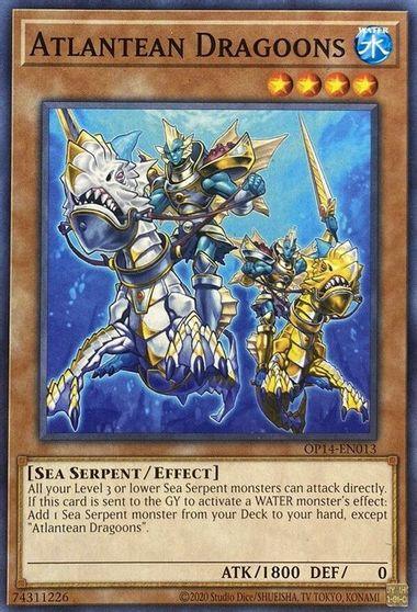 Common, Effect Monster, OTS Tournament Pack 14, Sea Serpent, Unlimited, Water Atlantean Dragoons [OP14-EN013] Common - Trading Card World