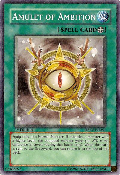1st Edition, Common, Equip Spell, Spell, Tactical Evolution, Unlimited Amulet of Ambition [TAEV-EN061] Common - Trading Card World