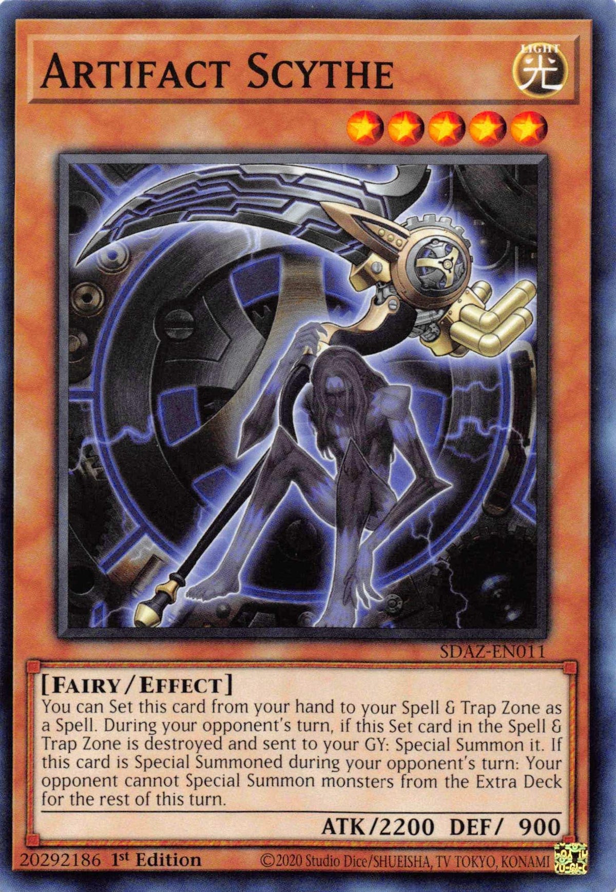 1st Edition, Common, Effect Monster, Fairy, Light, Structure Deck: Albaz Strike Artifact Scythe [SDAZ-EN011] Common - Trading Card World