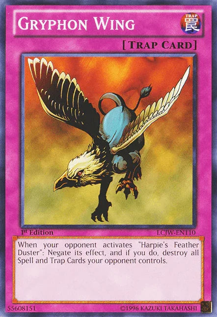 1st Edition, Common, Legendary Collection 4: Joey's World, Normal Trap, Trap Gryphon Wing [LCJW-EN110] Common - Trading Card World