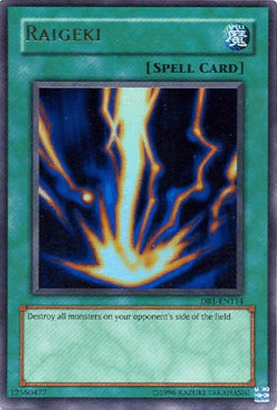 Dark Beginning 1, Normal Spell, Spell, Ultra Rare, Unlimited Raigeki [DB1-EN114] Ultra Rare - Trading Card World