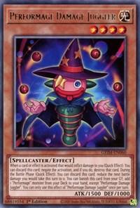 1st Edition, Effect Monster, Genesis Impact, Light, Rare, Spellcaster Performage Damage Juggler [GEIM-EN060] Rare - Trading Card World