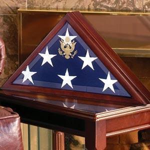 American Flag display case, Military Flag Case for Burial Flag