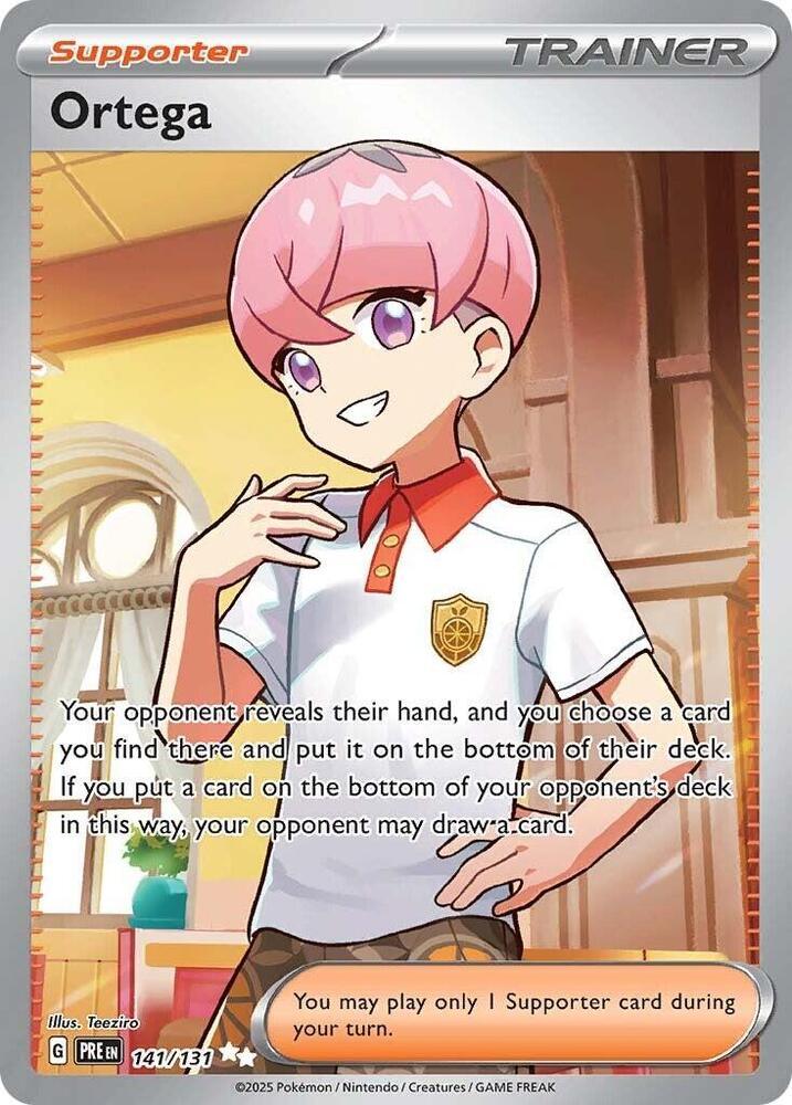 141, Holofoil, Scarlet & Violet: Prismatic Evolutions, Supporter, Ultra Rare Ortega (141/131) [Scarlet & Violet: Prismatic Evolutions] - Trading Card World