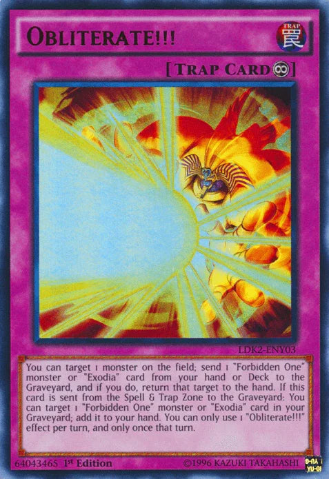 1st Edition, Continuous Trap, Legendary Decks II, Trap, Ultra Rare, Unlimited Obliterate!!! [LDK2-ENY03] Ultra Rare - Trading Card World