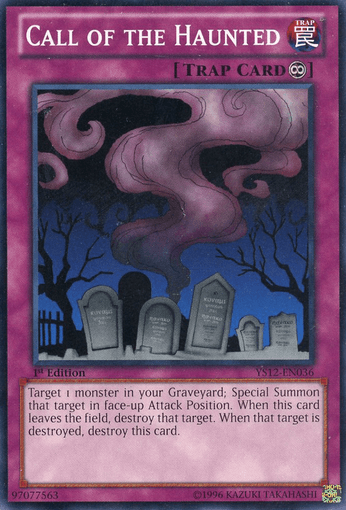 1st Edition, Common, Continuous Trap, Starter Deck: Xyz Symphony, Trap Call of the Haunted [YS12-EN036] Common - Trading Card World